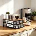 SRD Porte-capsules de café à 2 niveaux - Noir image 2