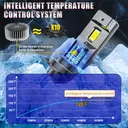 Bullvision Lot de 2 ampoules LED H8/H9/H11 10 000 lm, 6000 K blanc froid, taille 1:1 et Plug & Play image 3