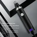 Sparoma 3-in-1 Nose & Facial Hair Trimmer for Men – Trimmer for Nose & Ear Hair & Eyebrow & Detail, 7800 RPM High-Speed Motor, 120-Min Runtime, IPX7 Waterproof – Precision Stainless Steel Dual-Blade Head, LED Display – Type-C Rechargeable, TC-016 3-IN-1, Black image 8