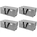 Lot de 4 Sacs de Déménagement Résistants Grande Capacité avec Bretelles de Sac à Dos, Poignées Renforcées et Fermetures Éclair, Remplace les Cartons de Déménagement, 73×34×37cm image 0