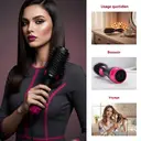 RAF Brosse soufflante 750 W, sèche-cheveux et volumisant en 1 étape, coiffante chauffante à échauffement rapide, pour femmes, coiffage lisse, effet salon à domicile image 5