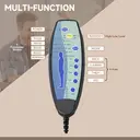 Vinsetto Office Chair with 6-Point Maaasge, PU Leather Computer Desk Chair with Padded Seat and Armrest, Tilt Function for Home, Brown image 6