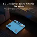 Sparoma ADL-26 Balance Connectée Bluetooth, suivi avec application, multi-utilisateur, 2×AAA piles requises,180 kg max - Bleu image 5