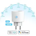 Antela WLAN-Smart-Steckdose, Smart-Home-WLAN-Steckdose kompatibel mit Alexa, Google Assistant, Stromverbrauchsmessung, Sprachsteuerung, App-Fernsteuerung, Zeitplan, 2,4 GHz, 16 A, 2 Stück image 1