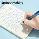 M&G ExpertGel Gel Pens, 12 Pack Blue Ink Gel Pens, Medium Point 1.0 mm, Quick Dry, Smooth Writing Gel Ink Pens with Anti-Slip Grip and Cap for Office and School image 2