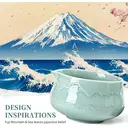 TEANAGOO Set de 7 accessoires pour cérémonie du thé Matcha - Bleu céladon image 1