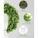 24 Inch Large Boxwood Wreath with Sash-1pcs image 2