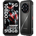 DOOGEE S118 PRO 5G Rugged Smartphone, 24GB RAM 512GB ROM (2TB), Dimensity 7050, 6.6-inch FHD+ 120Hz, 10800mAh 33W, 108MP+20MP Night Vision Camera, AI Function, WiFi 6, Face ID, NFC image 0
