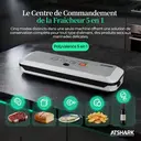 ATSHARK VS6621 Machine de mise sous vide 5-en-1 avec écran tactile et 50 sacs sous vide inclus - Blanc image 1