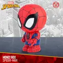 1pc Marvel Spider-Man Piggy Bank Officially Licensed 3D PVC Stereo Figurine Money Box Coin Bank Savings Jar Waterproof Shatterproof Collectible Desktop Organizer Home Decor Gift image 3