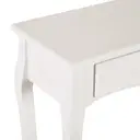 HOMCOM Console Table Modern Sofa Side Desk with Storage Shelves Drawers for Living Room Entryway Bedroom Ivory White image 7
