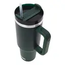 Milestone Travel Mug & Straw with Handle Stainless Steel Double Walled Evergreen 1200ml image 2