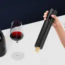 Cuisync Electric Wine Opener, Battery Operated Automatic Electronic Corkscrew, Cordless Automatic Corkscrew, Fast Cork Removal, One Click Button, Gift for Wine Lovers, Black, KB1-602301 image 7