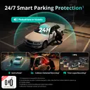 BOTSLAB 3K 4 Channel Dash Cam, 560° All-Sides View, Front and Rear Inside Car Camera with 3.18”Touch Screen, Dash Camera 24/7 Parking Mode, Built-in GPS 5.8GHz WiFi Voice Control image 3