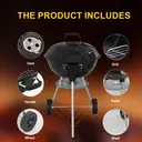 Huacan Apple Stove Charcoal Grill Thickened Large Portable Outdoor Barbecue Stove Home Camping Oven 1 piece image 2