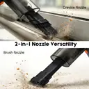 ATSHARK Handheld Vacuum Cleaner, Mini Portable Cordless Vacuum, 3000Pa Strong Suction, USB Rechargeable, for Car, Home and Office, H2216-1, Black image 2