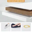 CLIPOP Shoe Cabinet with Seat Cushion, Shoe Storage Bench for hallway, Adjustable Compartment and Wooden Legs, 80 * 35 * 70 cm, White image 6