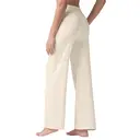 Willit Women's Yoga Pants Wide Leg Dress Work Pants Stretch Casual Pants Slacks with Pockets High Waist 30" Cream M image 2