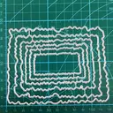 【3 € de réduction dès 10 €】1 ensemble de dies de découpe rectangulaires en métal pour papeterie décorative, loisirs créatifs et DIY, tampon de découpe pour scrapbooking et création de cartes image 3