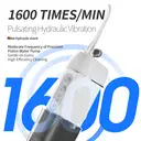 Rushi R-B41 Electric Water Flosser, IPX7 Waterproof, Three Modes, High-Frequency Pulse, Magnetic Charging,White image 2
