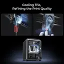JOYBUY&Creality K1C 2025 3D-Drucker - 600 mm/s Hochgeschwindigkeit, Automatische Nivellierung, Verstopfungsfreier robuster Direktextruder | Mit KI-Kamera, 300 °C Drucktemperatur, Leiser Modus, Unterstützt Kohlefaser-Filamente image 7