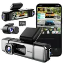 BOTSLAB 3K 4 Channel Dash Cam, 560° All-Sides View, Front and Rear Inside Car Camera with 3.18”Touch Screen, Dash Camera 24/7 Parking Mode, Built-in GPS 5.8GHz WiFi Voice Control image 0