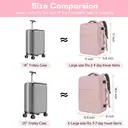 EasyJet Hand Luggage 45x36x20, Hand Luggage Backpack Airplane Men, 15.6 Inch Laptop Travel Backpack with USB Charging Port Hand Luggage Bag Business Work School for Women Teenager, Pink, New Year Sale , Top gift picks image 2