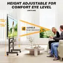 5Rcom Mobile TV Stand with Wheels for 40-85 Inch TVs,60kg Load Capacity,Max VESA 600x400mm image 3