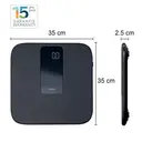 Haepi Balance électronique en lin ultra-douce avec grand écran - 180 kg - Piles incluses - Garantie 15 ans image 1