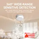 HEIMAN Smoke Detector, 10 Year Fire Alarm, EN 14604 Certified, Photoelectric Smoke Detector, Lithium Long Term Battery, Fire Detector, 85 dB Alarm (Pack of 1) image 1