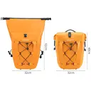 ROCKBROS Bike Panniers Waterproof Bike Rear Rack Bag Max 30L Large Capacity Bike Rear Panniers for Cycling Traveling Commuting - Black image 1