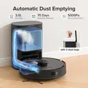 Lubluelu Robot Vacuum Cleaner with Suction Station 3-in-1, 4000Pa Vacuum Cleaner Robot with Wiping Function, Robot Vacuum Cleaner with Laser Navigation App Control, Ideal for Pet Hair, Carpets, Hard;Lubluelu+SL60MAX+Robot Vacuum Cleaner+37.5x37 x23.5cm image 1