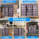 4-piece practical down comforter storage bag, space-saving, can be used to store clothes and bedding.68*50*24cm black image 4
