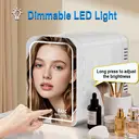 EAFC Portable Mini Car Fridge 6L Mirror Cosmetic Ice Box Heat Preservation Cooling Two-In-One Small Size Energy-conservation Personal Care Appliance image 3