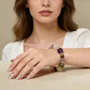 VoxorAI L8 Bracelet en cristal, quartz et améthyste naturels artisanal - Vert ambré image 2