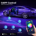 Dreamcolor Ruban LED en acrylique pour intérieur de voiture avec contrôle via application, RGB 14-en-1, 175 pouces, 593 LED néon et synchronisation musicale image 6