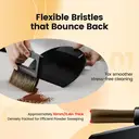 MHW-3BOMBER Brosse à café petite, ensemble de balai à main et de pelle, ensemble de petite brosse et pelle magnétiques, poils doux, brosse pour le comptoir de café à domicile, cuisine, bureau, B5188B image 3