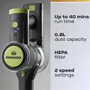 DAEWOO Cyclone Freedom 2-in-1 Cordless Vacuum Cleaner – 35min Runtime, 0.8L Dust Bin, FLR00185GE image 1