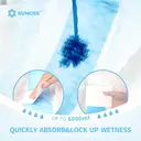 SUNKISS Masterpiece Adult Diapers with Tabs, Unisex Disposable Incontinence Briefs for Women and Men, Odor Control, Blue, S/M, 10 Count image 2