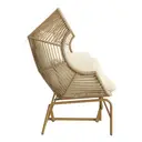 Garden Rocking Chair for Two, Patio Chair, Outdoor Swing Egg Chair, Rocking Chair, Garden Swing, Porch for the Garden, Balcony, or Terrace, Beige image 1