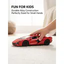 Voiture miniature Lamborghini Lightning Red 1:36, Portes ouvrantes, Action à recul, Jouet en fonte d'alliage métallique durable pour adolescents et adultes image 3