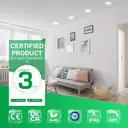 ALUSSO Lot de 6 spots encastrés LED, 230 V, IP44, carré, à luminosité réglable, 68 mm, 7 W image 4