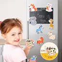 JoyCat Animal Series Wooden Fridge Magnets, Full-Back Magnetic Educational Toys for Toddlers and Kids Ages 2-5, 20 Piece Set image 2