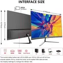 Gawfolk Moniteur incurvé 24,5 pouces 1K Full HD, Taux de rafraîchissement 100 Hz, Temps de réponse 1 ms (MPRT), Courbure 3000R, Haut-parleurs intégrés, AMD FreeSync, Protection oculaire, Antireflet, Faible latence d’entrée, HDMI, Support VESA 75 x 75 mm, Noir image 8