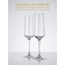 Ju7cerx transparent glass wine glasses Suitable for Celebrations, Weddings & Parties,175ml 2pcs image 4