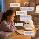 Ropet AI Haustierroboter (Pro-Version) AI-Gehirn Bionische Körpertemperatur Katzen-Touch-Gefühl Beruhigende Berührung Geschenk für Schule und Arbeit Kommentar für verstecktes Geschenk image 3