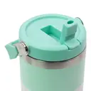 Milestone Travel Mug with Flip Straw Stainless Steel Double Walled Mint Green 890ml image 8