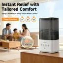 Luxaid 6L Cool and Warm Mist Humidifier for Home, Top-Fill Water Tank, Touch Control, 12H Timer, 360° Mist Nozzle, Aromatherapy for Bedroom image 1