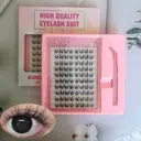 MeoMagic - Kit de faux-cils précolés avec pinces à épiler - 10 lignes - F60 image 0