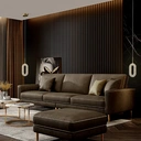 Homary Ovated Gold Ring Pendant Light 1-Light LED Lighting with Adjustable Cable image 3